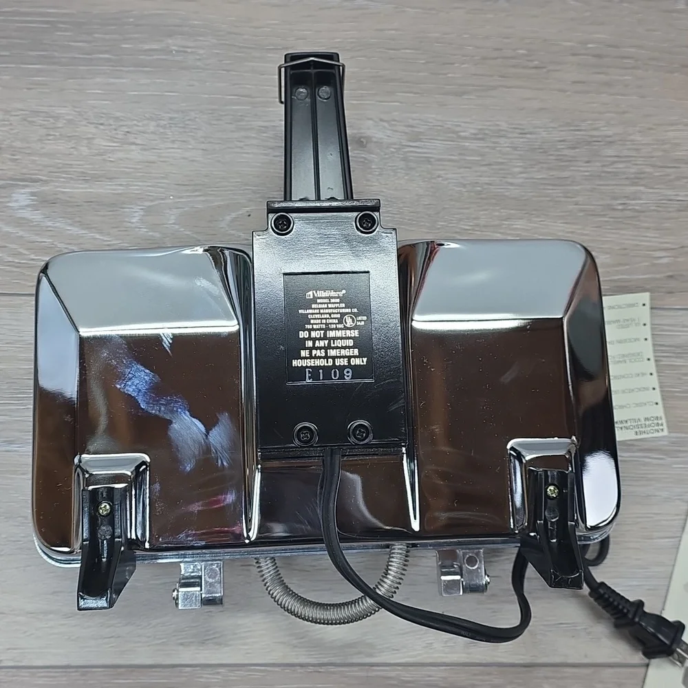 NWT Vintage VillaWare Prego Pizzelle Baker Belgian Waffle Maker Series II 3600